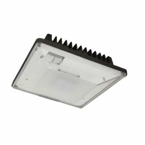 MaxLite 53W LED Low-Profile Canopy Light w/ Motion, 0-10V Dim, 250W MH Retrofit, 5450 lm, 5000K