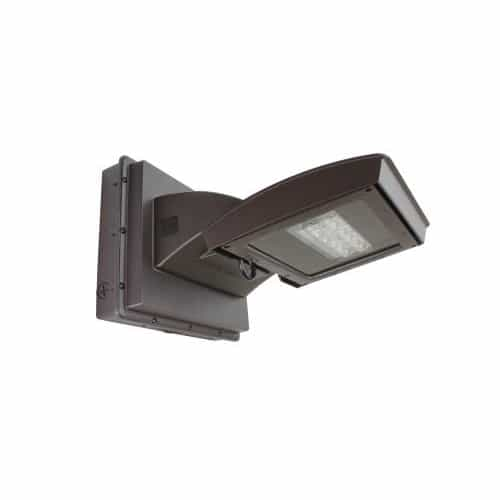 MaxLite 28W LED Wall Light w/ 0 Deg Backup & Sensor, Type IV, 3200 lm, 120V-277V, 4000K