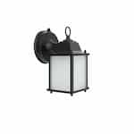 15W LED Outdoor Lantern w/ Photocell, 100W Inc. Retrofit, Dim, 1600 lm, 2700K, Black