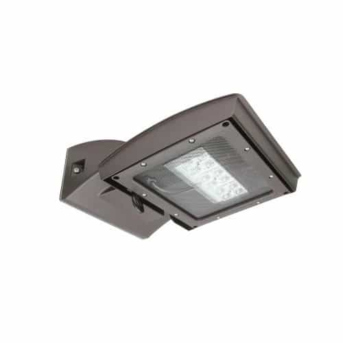 MaxLite 28W LED Wall Light, 175W MH Retrofit, Type III, 3200 lm, 120V-277V, 4000K, Silver