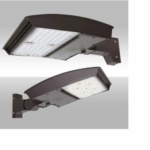 MaxLite 250W LED Area Light w/ Arm, Type 3M, 120V-277V, Selectable CCT, Bronze