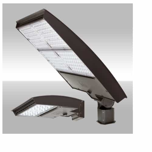 MaxLite 250W LED Area Light w/ Trunnion, Wide, 120V-277V, Selectable CCT, BRNZ