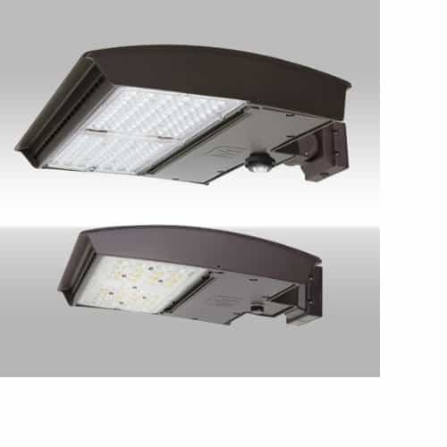 MaxLite 200W LED Area Light w/Wall, Type 3G, 120V-277V, Selectable CCT, Bronze