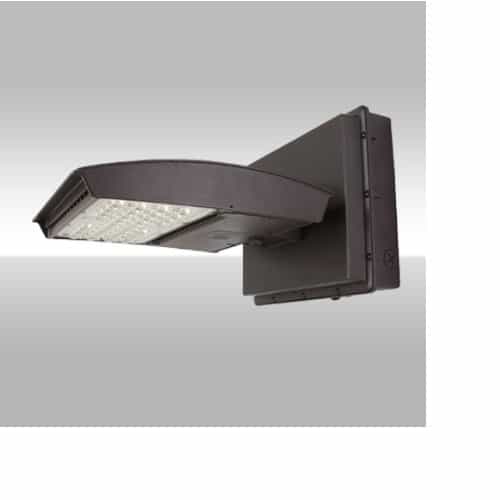 MaxLite 200W LED Area Light w/Wall, Type 3M, 120V-277V, Selectable CCT, Bronze