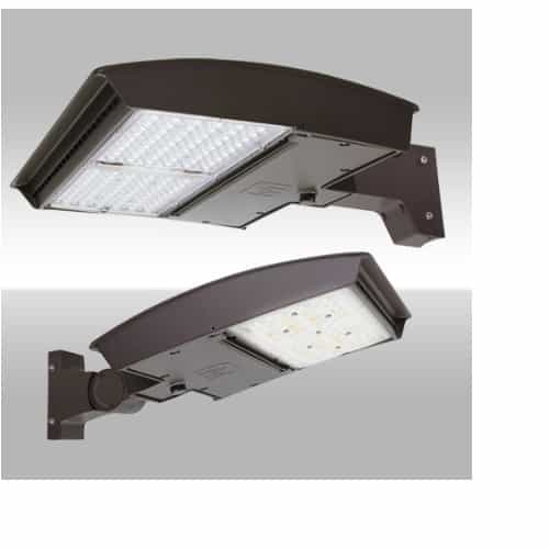 MaxLite 320W LED Area Light w/ Arm, Type 4W, 277V-480V, Selectable CCT, Bronze