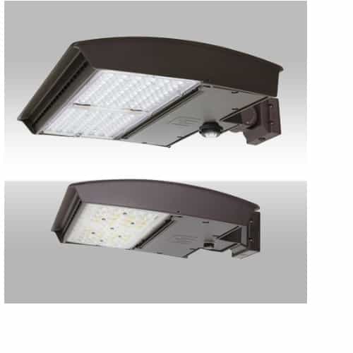 MaxLite 320W LED Area Light w/Adj Wall, Type 3M, 120V-277V, Selectable CCT, BZ