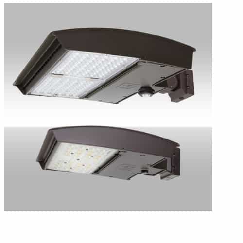 MaxLite 250W LED Area Light w/Adj Wall, Type 4W, 120V-277V, Selectable CCT, BZ
