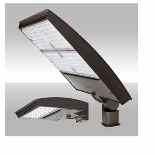 MaxLite 320W LED Area Light w/Trunnion, Type 4N, 120V-277V, Selectable CCT, BZ