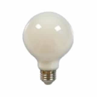 MaxLite 5W LED Enclosed Filament Bulb, Dim, G25, 90 CRI, E26, 2700K, Frosted