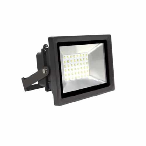 MaxLite 40W Small LED Flood Light, 150W MH, 4460 lm, 120V-277V, 5000K, Bronze