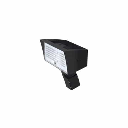 MaxLite 50W LED Medium Flood Light w/ Slipfitter Mount & Photocell, Dim, 6900 lm, 4000K, Bronze