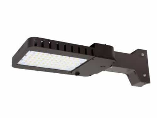 MaxLite 145W LED Slim Area Light w/ Straight, Type 5, 120V-277V, CCT Select