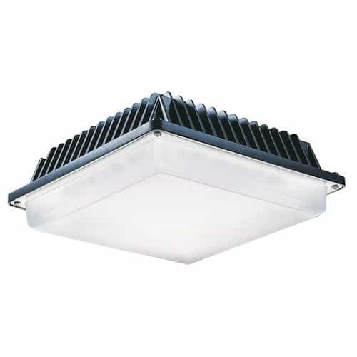 MaxLite White, Battery Backup, 25W LED Canopy Light, 2795 Lumens, 277V, Dimmable