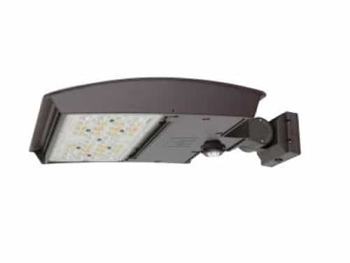 MaxLite 100W LED Flood Light, Type 3M, Variable, 277V-480V, CCT Select