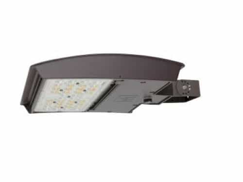 MaxLite 100W LED Flood Light, Wide, Trunnion, 120V-277V, CCT Select