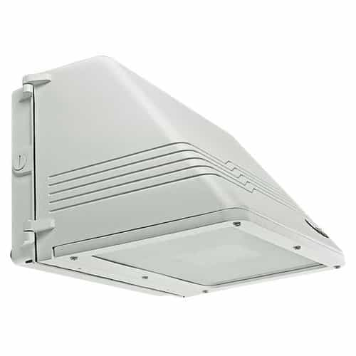 MaxLite White, Battery Backup, 40W LED Cutoff Security Wall Pack Light, 120V-277V