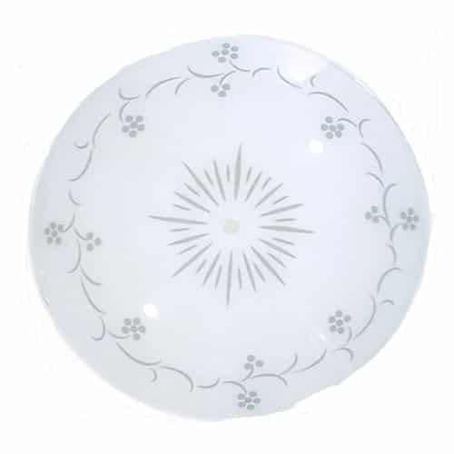 Nuvo 15-in Grape Pattern Round Glass Lamp Shade, White