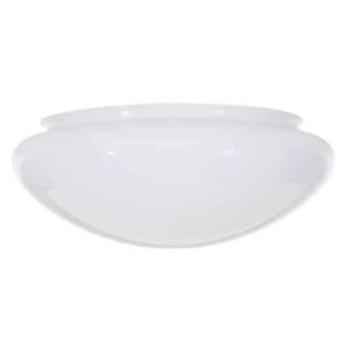 Nuvo 6-in Mushroom Glass Shade, Sprayed White