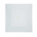 14-in Square Glass Lamp Shade, White