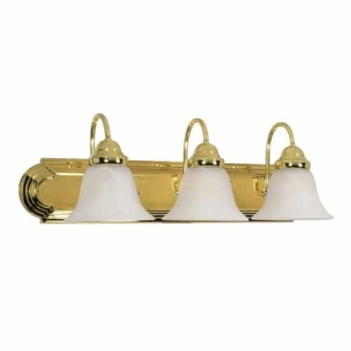 Nuvo 100W 24" Ballerina Vanity Light, Polished Brass