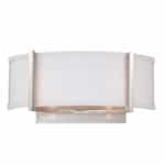 60W 2-Light Wall Sconce, Brushed Nickel