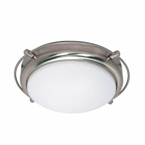 Nuvo Polaris 14"  Flush Mount Light, Frosted Glass Shades