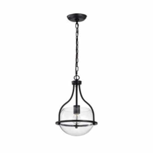 Nuvo 10-in Amado Pendant Light Fixture w/o Bulb, 120V, Matte Black