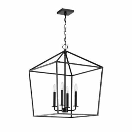 Nuvo Emma Large Pendant Fixture w/o Bulbs, 4-Light, 120V, Matte Black