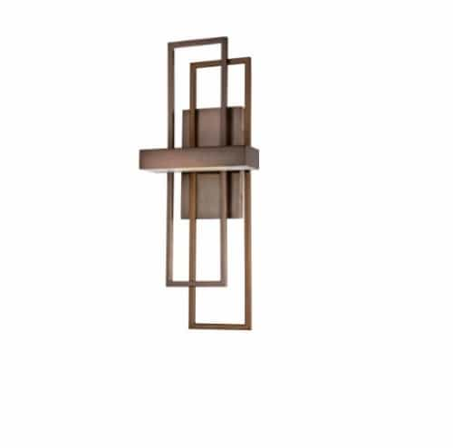 Nuvo 10W Frame LED Wall Sconce, Hazel Bronze, 3000K