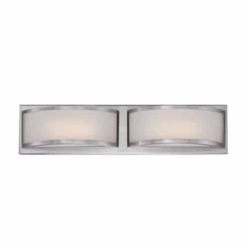 Nuvo 20W Mercer LED Wall Sconce Light, Brushed Nickel