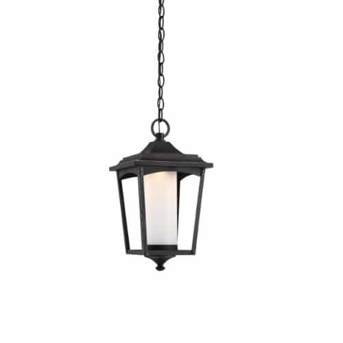 Nuvo Essex Hanging Lantern, Sterling Black