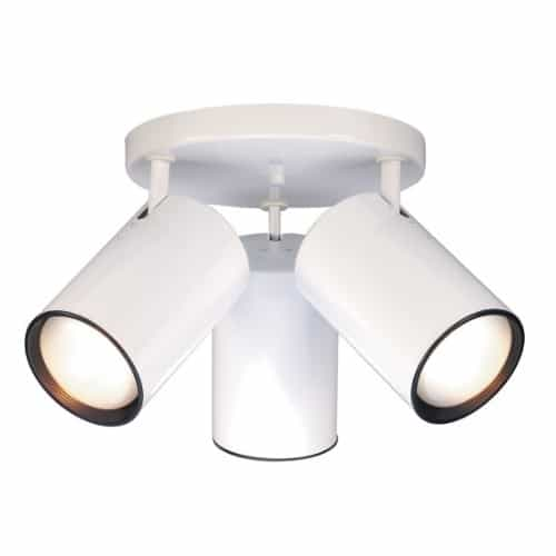 Nuvo 3-Light Semi-Flush Mount Straight Cylinder R30 Light Fixture