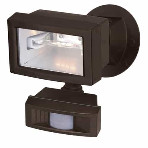 Nuvo 150W Outdoor Security Flood Light, Motion Sensor, Bronze Finish