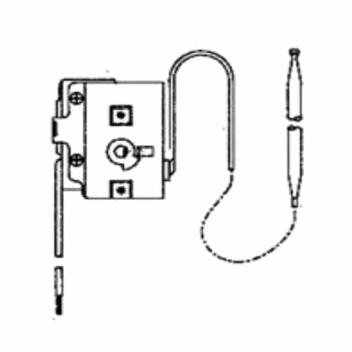 Qmark Heater Replacement Thermostat for KD/KS Convectors, 2-Pole