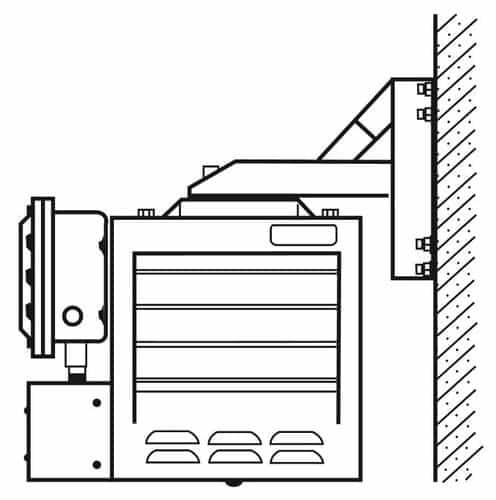 Qmark Heater Wall Mounting Kit for GUX Series Units 15kW through 20kW