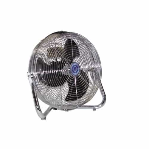 Qmark Heater 18-in 2.6 Amp Industrial Floor Fan, Fully Enclosed Motor, 3-Speed, 3400-5500 CFM, 1/8 HP