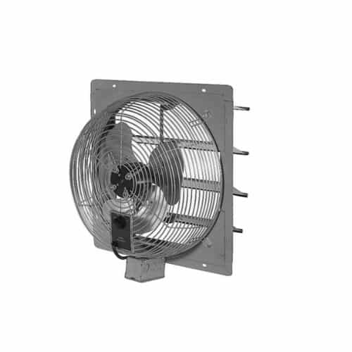 Qmark Heater 12-in 1.1 Amp Direct Drive Commercial Exhaust Fan w/ Shutter, 1150-2000 CFM