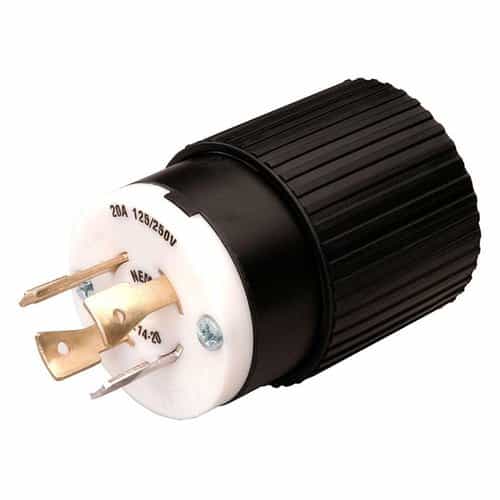 Qmark Heater Locking Plug (for use with 12/3 Wire Size Power Cord)