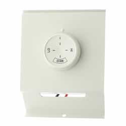 Qmark Heater White, Double Pole Built-In Thermostat for Electric & QMKC Baseboard Heater