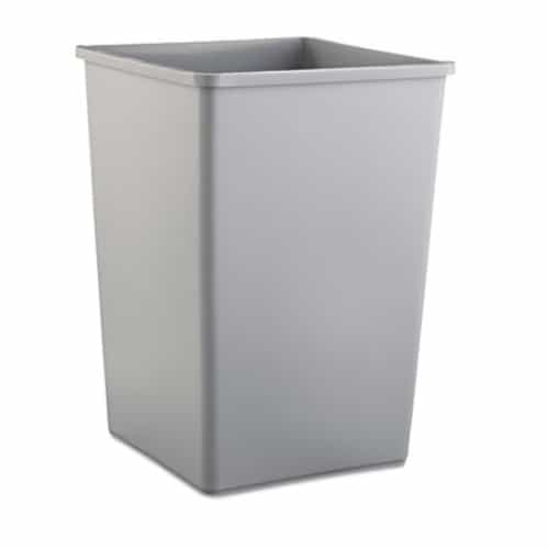 Rubbermaid Untouchable Gray 35 Gal Square Container