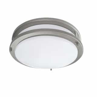 16W LED Ceiling Flush Mount Fixture, Dimmable, 3000K, 1394 lm, BN
