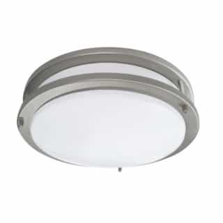 24W LED Ceiling Flush Mount Fixture, Dimmable, 3000K, Battery Pack, BN