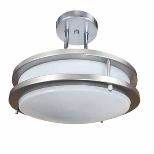 Royal Pacific 15W LED Semi-Flush Ceiling Mount, Dim, 120V, 80CRI, 3000K, OB