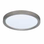 Royal Pacific 15-in 30W LED Thin Profile Flush Mount, 120V, 3000K, Brushed Nickel