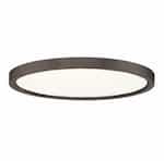 Royal Pacific 15-in 30W LED Thin Profile Flush Mount, 120V, 3000K, Oil Rubbed Bronze