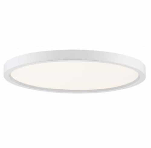 Royal Pacific 13-in 20W LED Thin Profile Flush Mount, 120V, 3000K, White