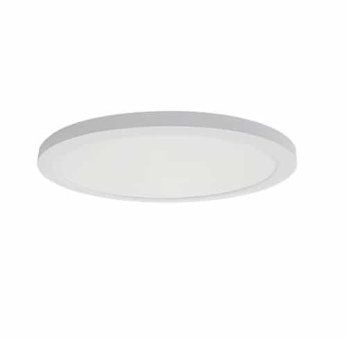 Royal Pacific 17-in 30W Slim Flush Mount, Round, 2100 lm, 120V, Selectable CCT, WHT