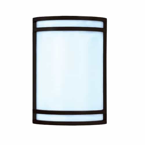 Royal Pacific 10-in 15W LED Outdoor Wall Sconce, 800 lm, 120V, 3000K, Black