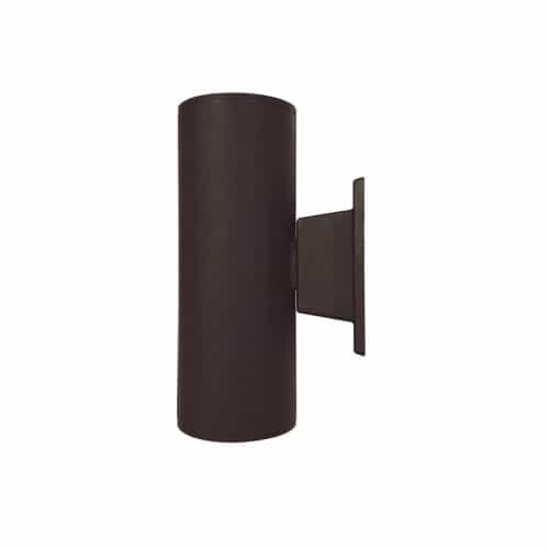 Royal Pacific 3-in 13W LED Wall Sconce, Round, Up & Down, 120V, 4000K, Black