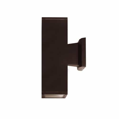 Royal Pacific 4-in 13W LED Wall Sconce, Square, Up & Down, 120V, 3000K, Black